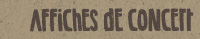 Affiches de concert